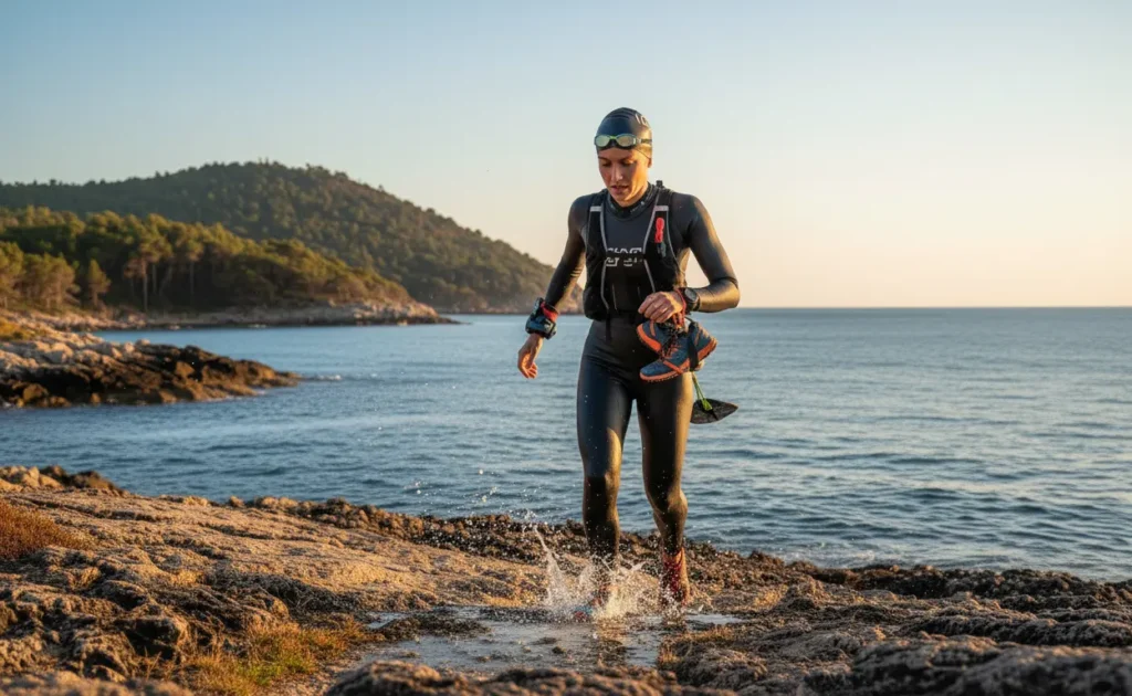 transitionner sortie swimrun