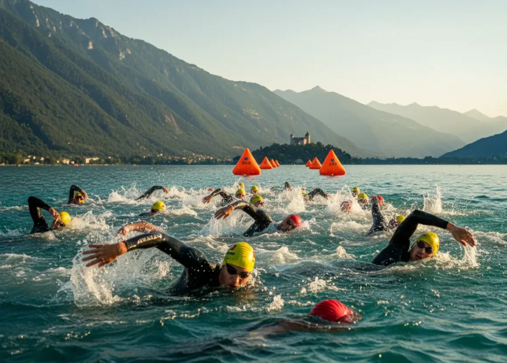 triathlon annecy natation
